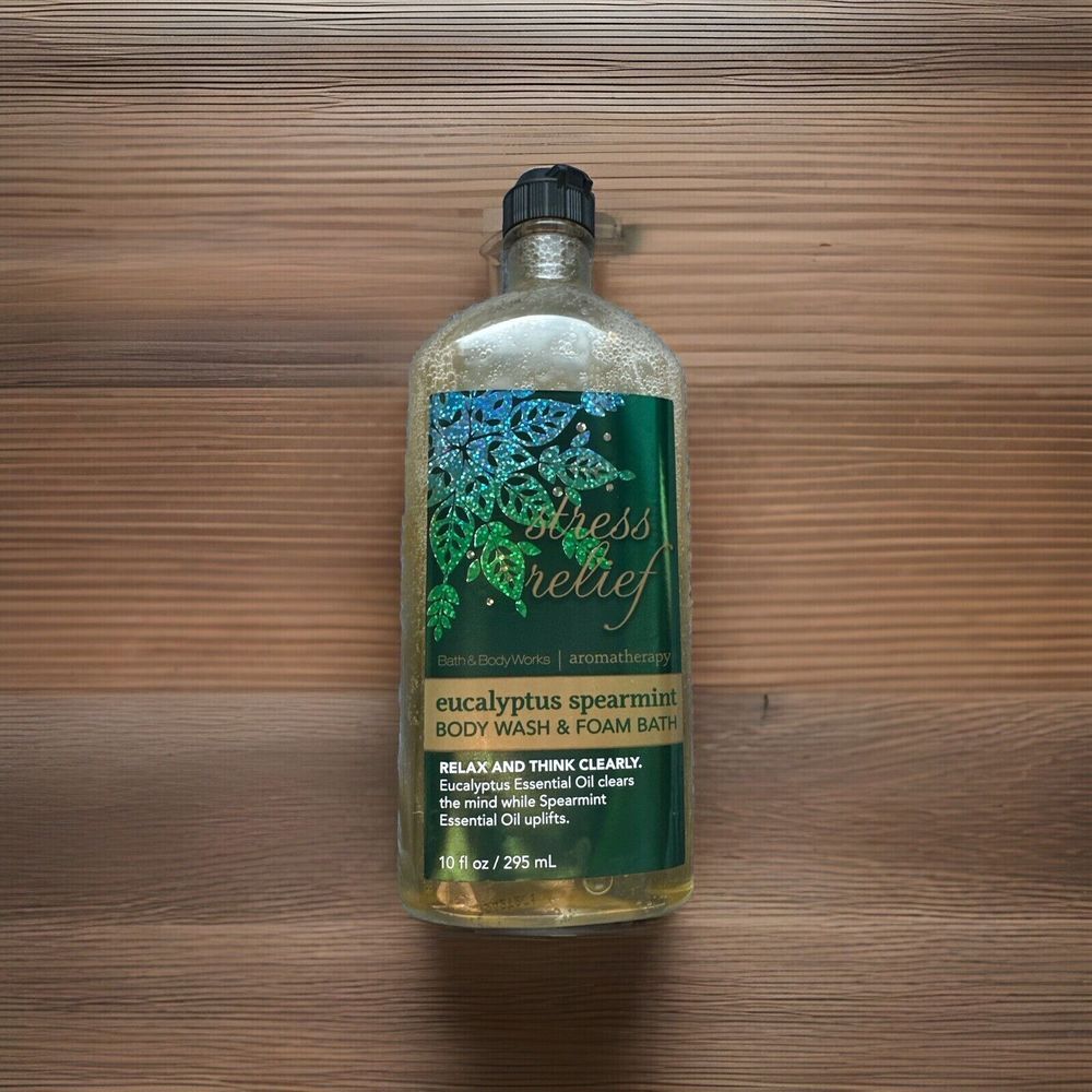 BATH & BODY WORKS Aromatherapy Eucalyptus Tea Body Wash & Foam Bath 10 oz